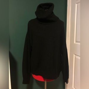 H&M Black Oversized Turtleneck Sweater